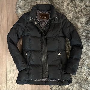 Coach Black Puffer Down Coat